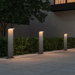 Pylväsvalaisin Trio Ravi LED 50cm liiketunnistimella antrasiitti
