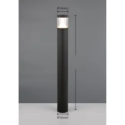 Pylväsvalaisin Trio Tagus LED 50cm antrasiitti/kirkas