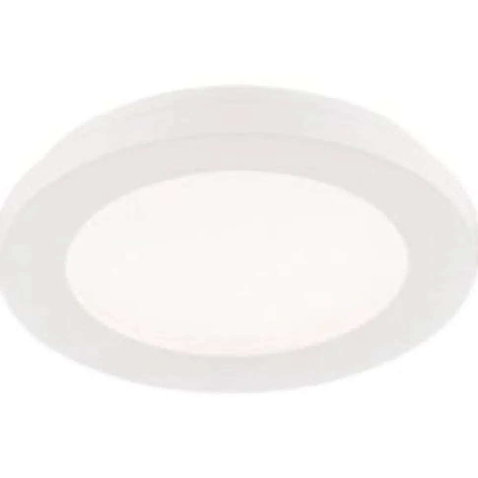 Pyöreä LED-plafondi Trio Camillus Ø17 cm valkoinen IP44