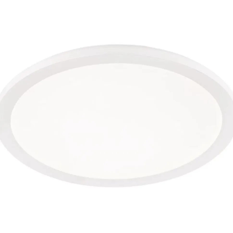 Pyöreä LED-plafondi Trio Camillus Ø40 cm valkoinen IP44
