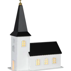 Pöytäkoriste Star Trading Churchill, 35cm, valkoinen
