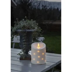 Pöytäkynttilä Konstsmide, IP44, paristokäyttöinen, 25 x LED, 14cm