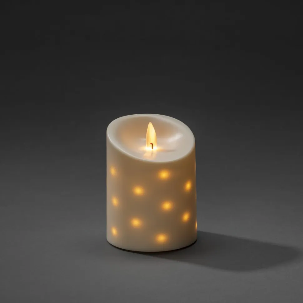Pöytäkynttilä Konstsmide, IP44, paristokäyttöinen, 25 x LED, 14cm
