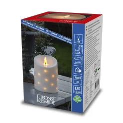 Pöytäkynttilä Konstsmide, IP44, paristokäyttöinen, 25 x LED, 14cm