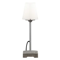 Pöytä-/lattiavalaisin Konstsmide Lucca 453-300 Ø 180x590 mm harmaa/opaali