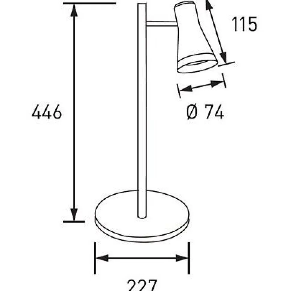 Pöytävalaisin Airam Cara 4.5W/830 320lm 3000K valkoinen