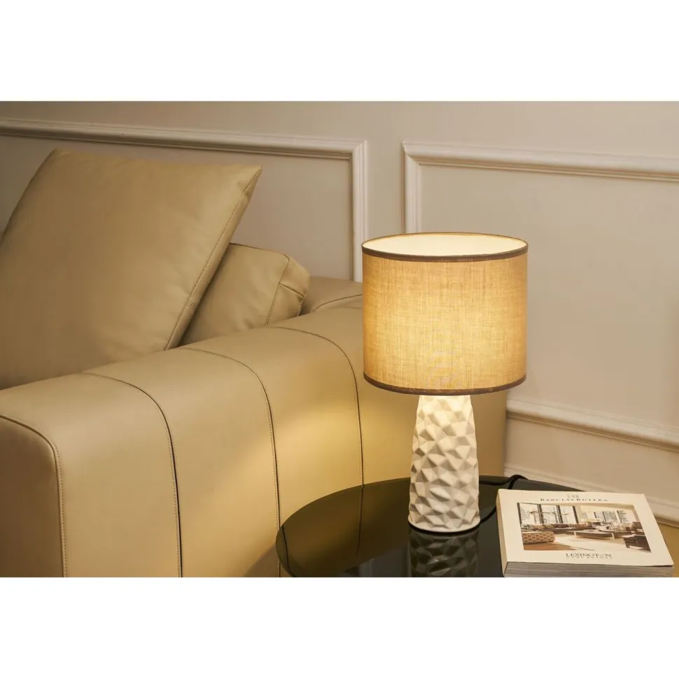 Pöytävalaisin Paulmann Pauleen Fancy Sculpt 41cm E14 max. 20W taupe/kerma