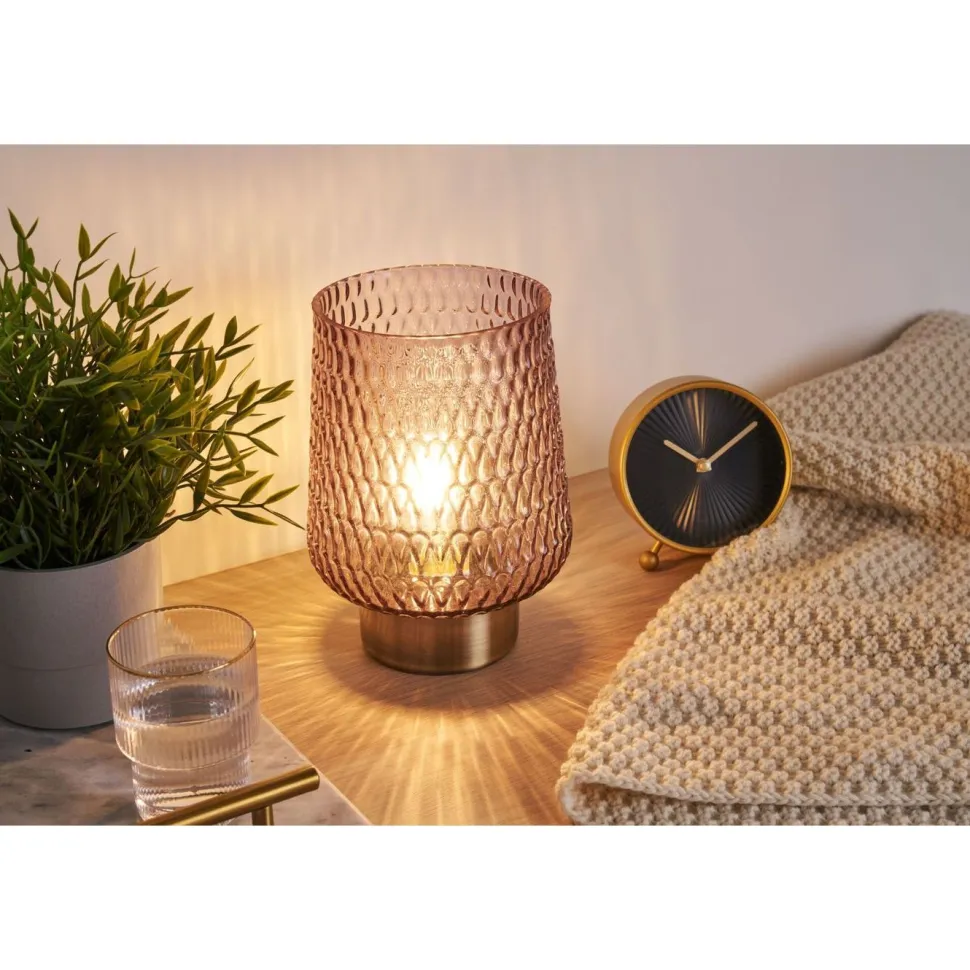 Pöytävalaisin Paulmann Pauleen Sparkling Glamour, E27, 2700K, ruskea/messinki