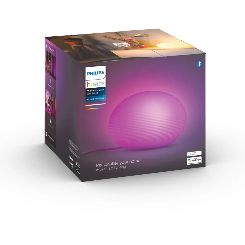 Pöytävalaisin Philips Hue Flourish 9,5W valkoinen