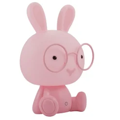 Pöytävalaisin Polux Krolik LED 2,5 W IP20 195x165x305 mm muovi pinkki