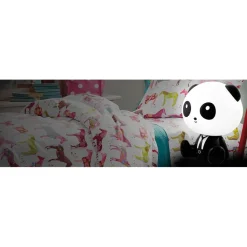Pöytävalaisin Polux Panda LED 2,5 W IP20 195x160x245 mm muovi musta/valkoinen