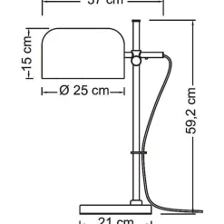 Pöytävalaisin Airam Urban Desk L, Ø250mm, valkoinen