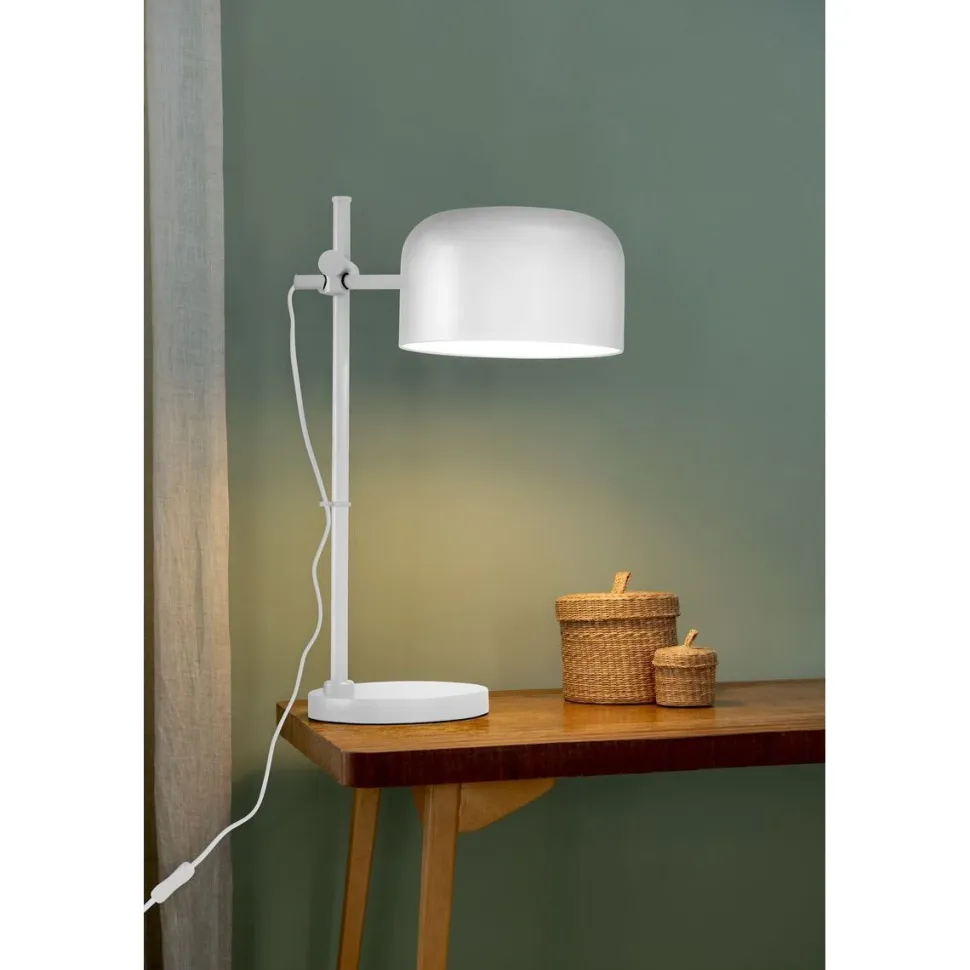 Pöytävalaisin Airam Urban Desk L, Ø250mm, valkoinen