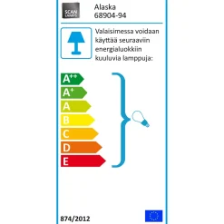 Pöytävalaisin Aneta Lighting Alaska antiikki
