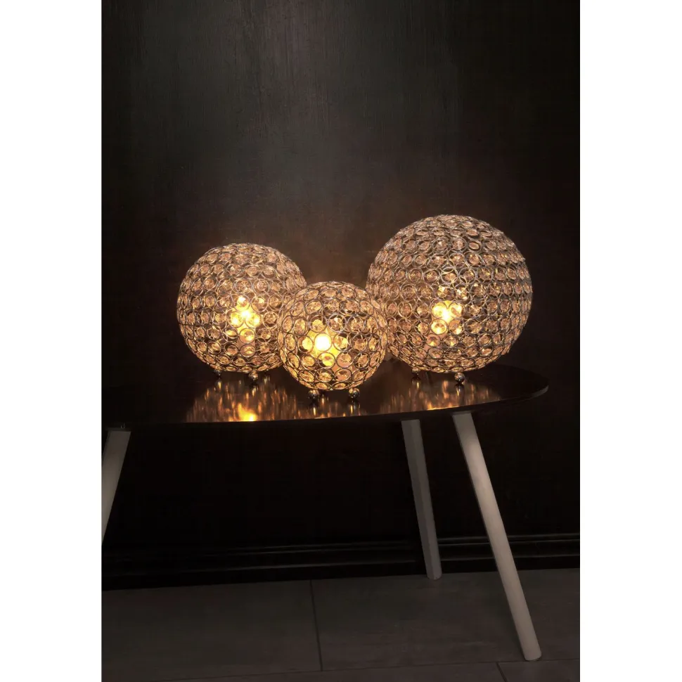 Pöytävalaisin Aneta Lighting Bling ø 15 cm kromi/kirkas