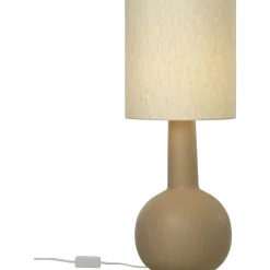 Pöytävalaisin Aneta Lighting Eleana, Ø26cm, ruskea/beige