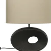 Pöytävalaisin Aneta Lighting Ellipse 42cm, musta/beige