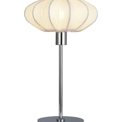 Pöytävalaisin Aneta Lighting Mamsell pieni, E14, tekstiilivarjostin, musta/lämpimänharmaa
