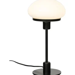 Pöytävalaisin Aneta Lighting New August pieni, E14, musta/valkoinen