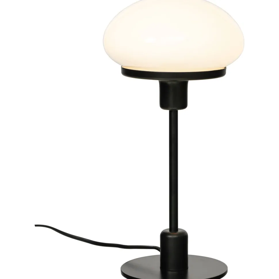 Pöytävalaisin Aneta Lighting New August pieni, E14, musta/valkoinen