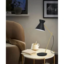 Pöytävalaisin Eglo Amezaga 57,5cm musta/messinki