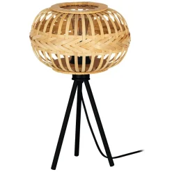 Pöytävalaisin Eglo Amsfield 1, 41cm, E27, 40W, IP20, bambu