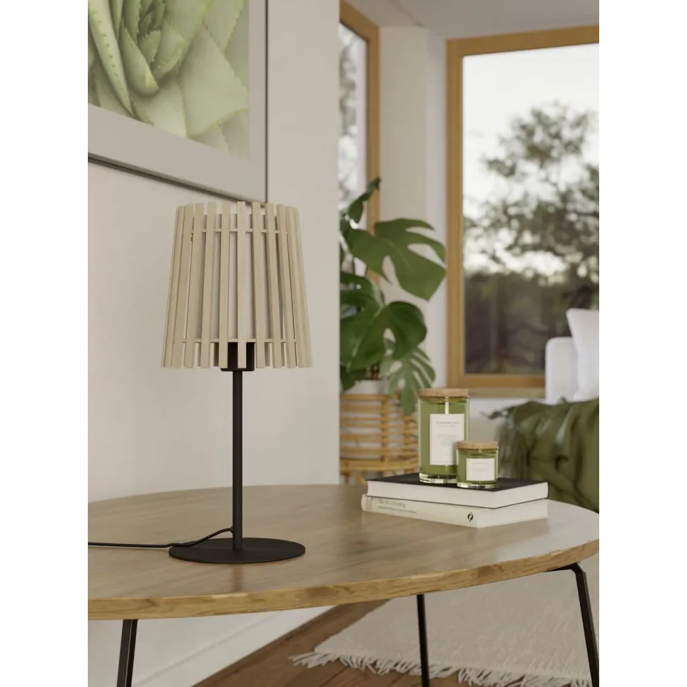 Pöytävalaisin Eglo Fattoria, 45cm, E27, 25W, IP20, puu