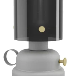 Pöytävalaisin Eglo Gargrave, Ø31.5cm, E27, 40W, IP20, harmaa/messinki