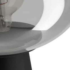 Pöytävalaisin Eglo Madonnina, 32.5cm, E27, 40W, IP20, musta/harmaa