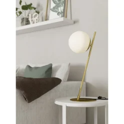 Pöytävalaisin Eglo Rondo 4, 56.5cm, E27, 40W, IP20, messinki/valkoinen