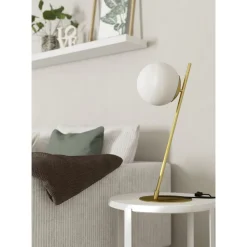 Pöytävalaisin Eglo Rondo 4, 56.5cm, E27, 40W, IP20, messinki/valkoinen