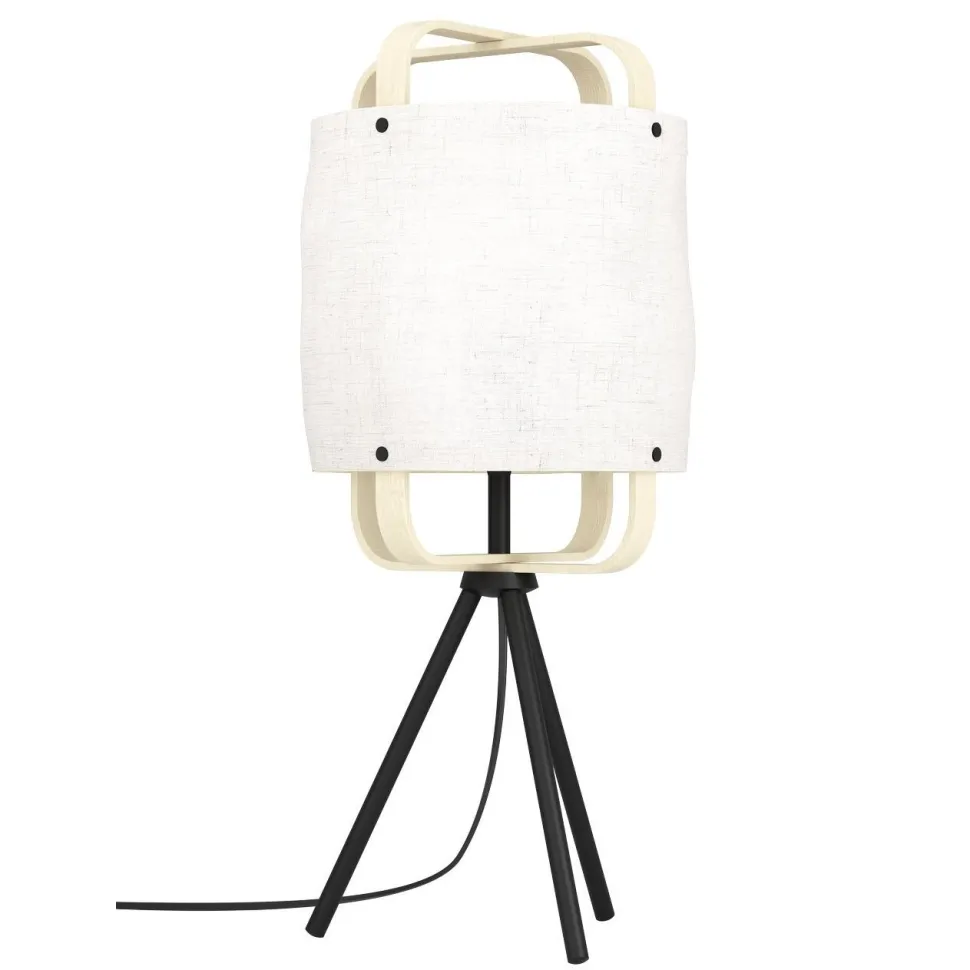Pöytävalaisin Eglo Surfleet, Ø51.5cm, E27, 40W, IP20, valkoinen/puu
