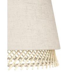 Pöytävalaisin Eglo Tabley, 42.5cm, E27, 40W, IP20, pellava/puu