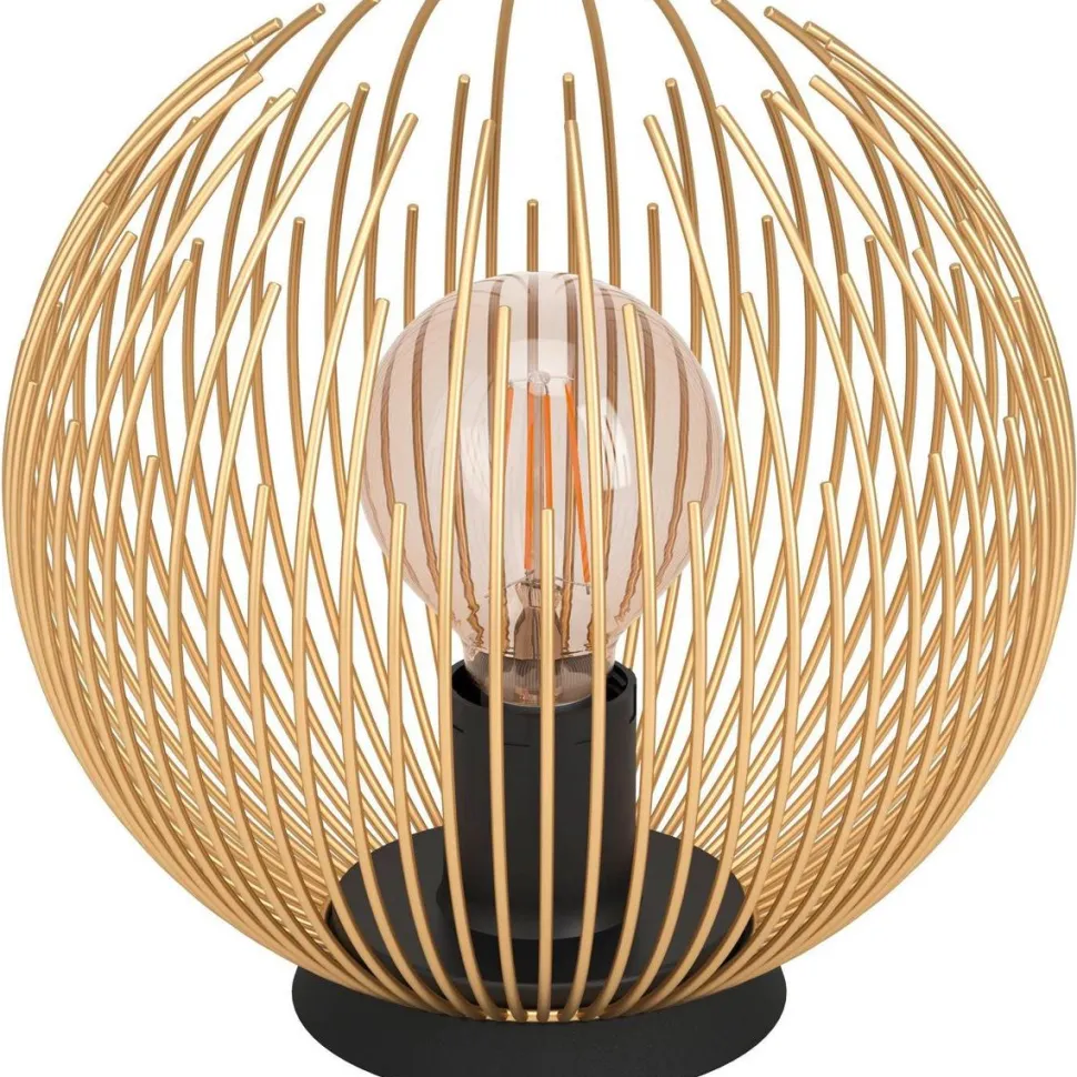 Pöytävalaisin Eglo Venezuela 40W 23,5x22,5cm kulta/musta