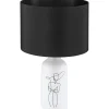 Pöytävalaisin Eglo Vinoza 40W 30x53,5cm valkoinen/musta