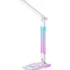 Pöytävalaisin FocusLight E-Sport, 9W + RGB 3W, CCT, langaton latausasema, valkoinen