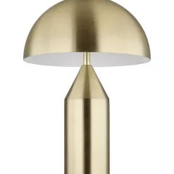 Pöytävalaisin Globo Atoma Ø28cm, 2xE27, hiekka/valkoinen