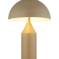 Pöytävalaisin Globo Atoma Ø28cm, 2xE27, hiekka/valkoinen