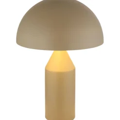 Pöytävalaisin Globo Atoma Ø28cm, 2xE27, hiekka/valkoinen