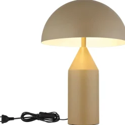 Pöytävalaisin Globo Atoma Ø28cm, 2xE27, hiekka/valkoinen