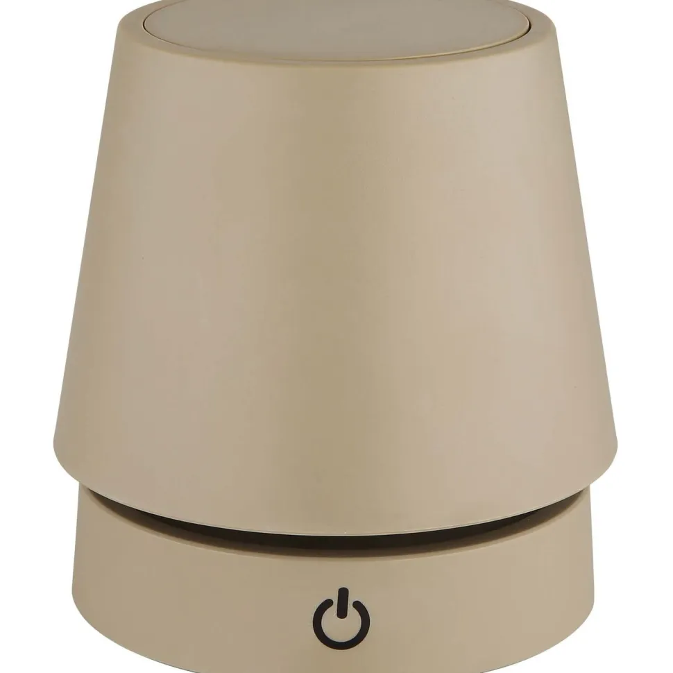 Pöytävalaisin Globo Carlos Ø10.6cm, USB-ladattava