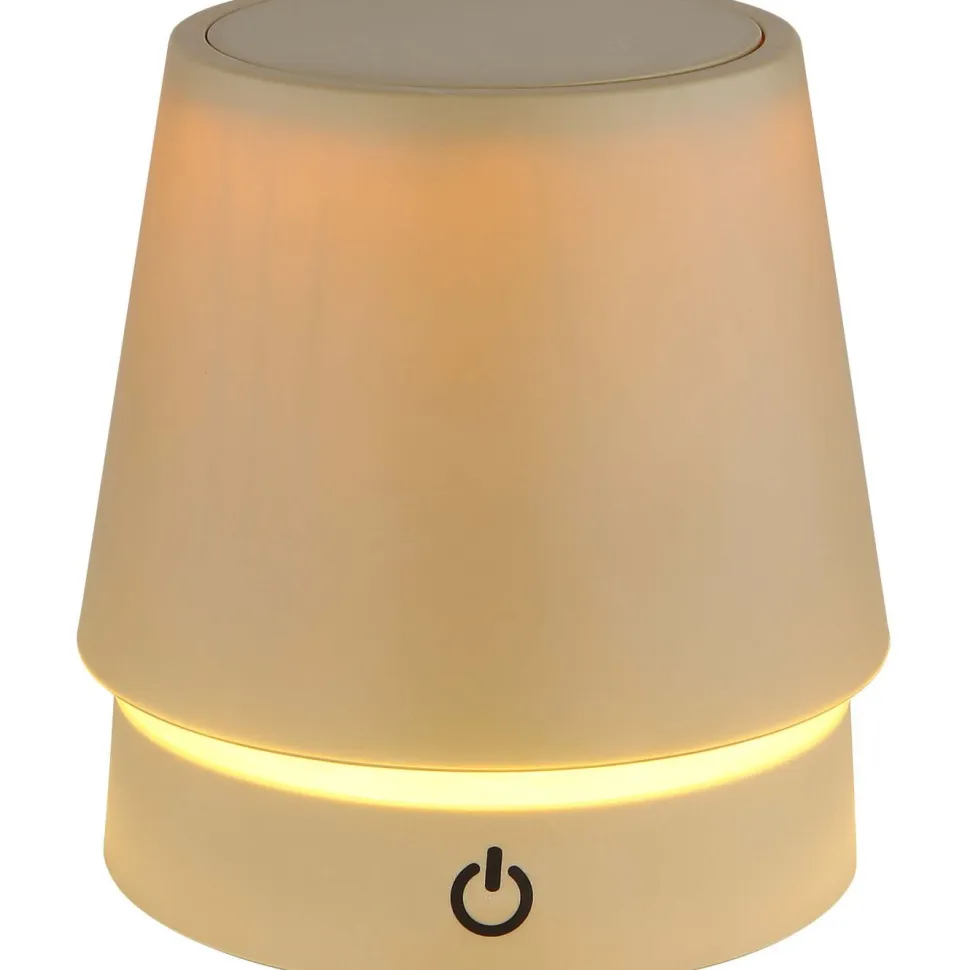 Pöytävalaisin Globo Carlos Ø10.6cm, USB-ladattava