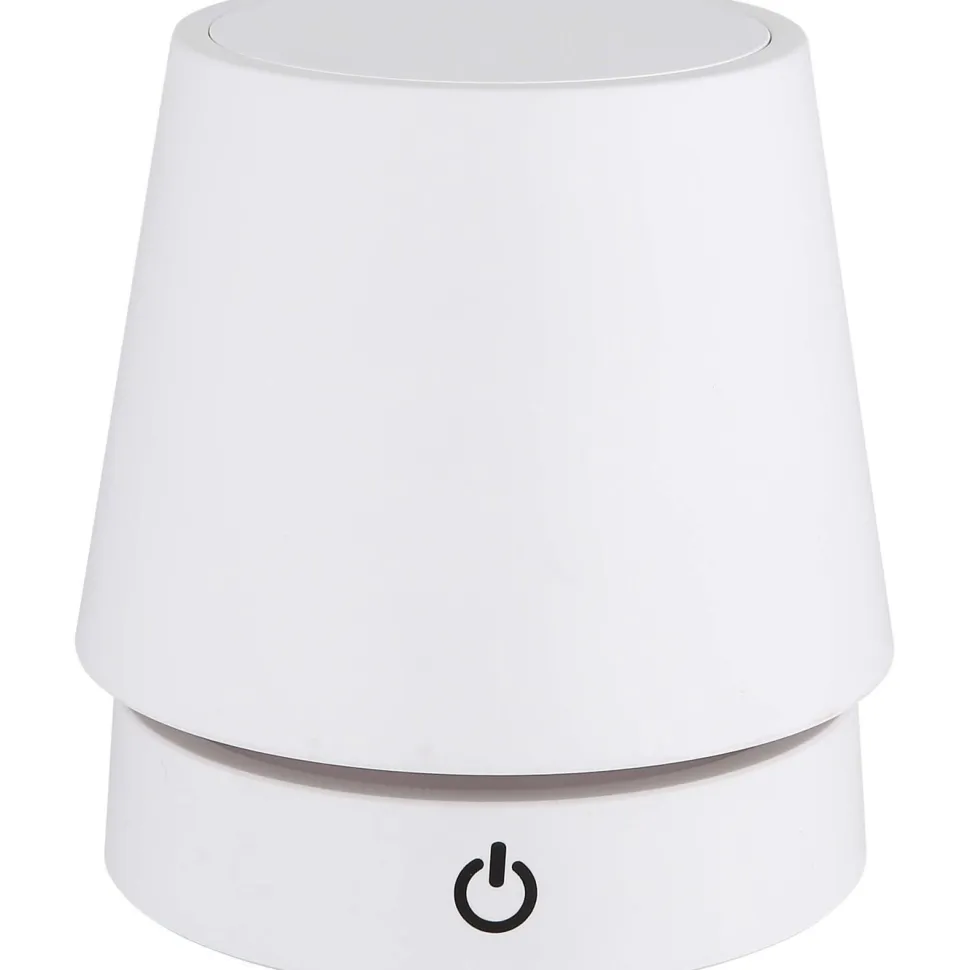 Pöytävalaisin Globo Carlos Ø10.6cm, USB-ladattava
