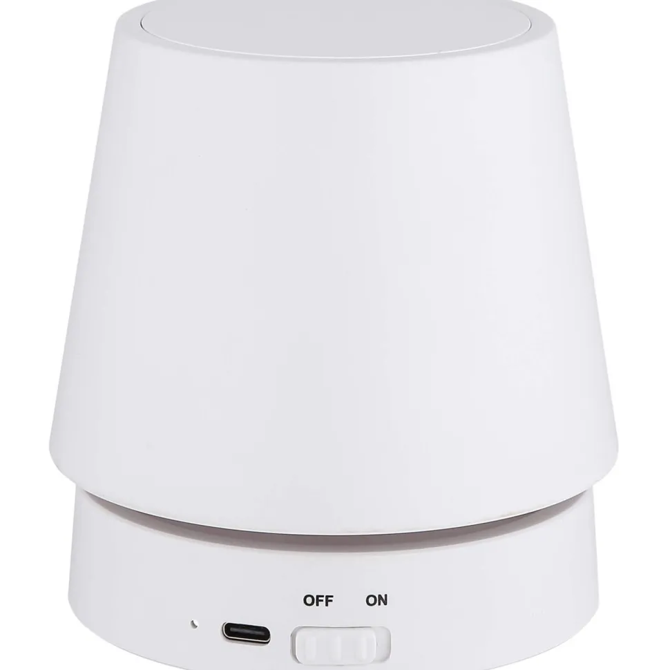 Pöytävalaisin Globo Carlos Ø10.6cm, USB-ladattava
