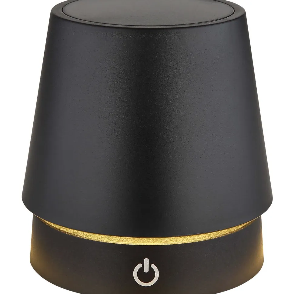 Pöytävalaisin Globo Carlos Ø10.6cm, USB-ladattava