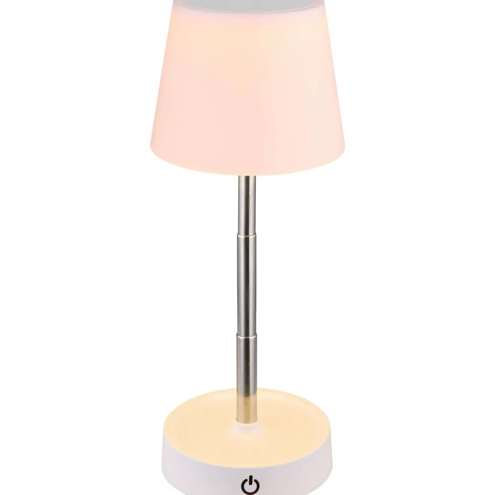 Pöytävalaisin Globo Carlos Ø10.6cm, USB-ladattava