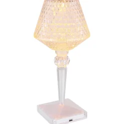 Pöytävalaisin Globo Gixi 12cm, CCT, USB, kirkas