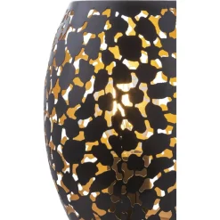 Pöytävalaisin Globo Hanny Ø15x23cm 40W musta