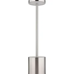 Pöytävalaisin Globo Polina 34cm, USB-ladattava, CCT, nikkeli