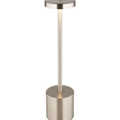 Pöytävalaisin Globo Polina 34cm, USB-ladattava, CCT, nikkeli
